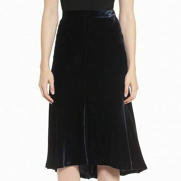 Nordstrom Skirts Nordstrom Signature Aline Velvet Silkblend Skirt